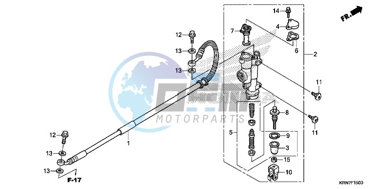 RR. BRAKE MASTER CYLINDER