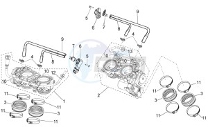 RSV4 1000 RACING FACTORY E4 ABS (NAFTA) drawing Throttle body