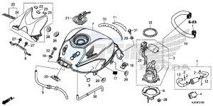 CBR250RAF CBR250RA Europe Direct - (ED) drawing FUEL TANK