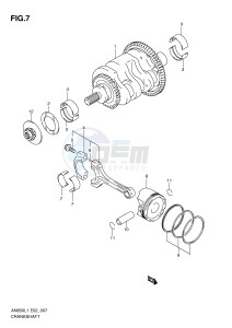 AN650 (E2) Burgman drawing CRANKSHAFT