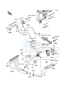 Z750 ABS ZR750MBF FR GB XX (EU ME A(FRICA) drawing Muffler(s)