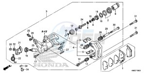 TRX680FAF TRX680 Europe Direct - (ED) drawing REAR BRAKE CALIPER