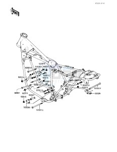 KZ 650 H [CSR] (H3) [CSR] drawing FRAME FITTINGS -- 83 H3- -