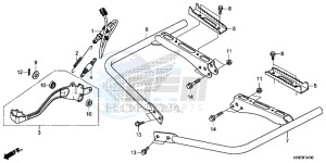 TRX500FA5H TRX500FA ED drawing PEDAL/STEP