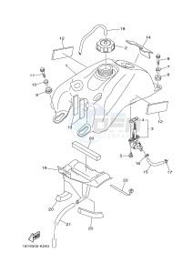 YFM250R YFM25RD RAPTOR 250 (1BTN 1BTP 1BTR) drawing FUEL TANK