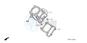 CBR125RWA UK - (E / WH) drawing CYLINDER