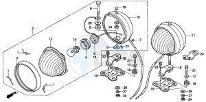 CB250 drawing PATROL LIGHT