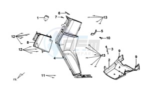 E-VIRID 25KMH drawing INNER COWL / UNDERTAIL