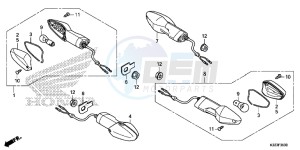 CBR250RAF CBR250RA Europe Direct - (ED) drawing WINKER