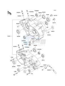 KX 65 A (A6) A6 drawing CRANKCASE