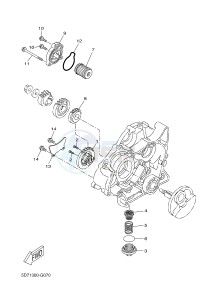 YZF-R125A R125 (5D7N) drawing OIL PUMP