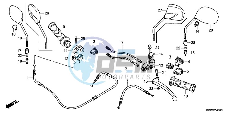 HANDLE LEVER/ SWITCH/ CABLE