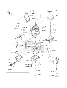 KVF 360 C [PRAIRIE 360 4X4 ADVANTAGE CLASSIC AND HARDWOODS GREEN HD] (C1-C3) [PRAIRIE 360 4X4 ADVANTAGE CLASSIC AND HARDWOODS GREEN HD] drawing CARBURETOR