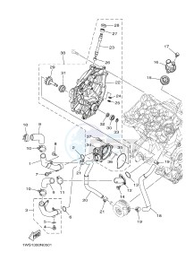 MT07 700 (1WS1 1WS2) drawing WATER PUMP