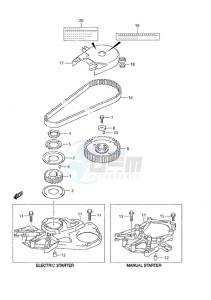 DF 9.9A drawing Timing Belt Non-Remote Control