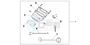 XL1000VB drawing REAR FOG LIGHT KIT