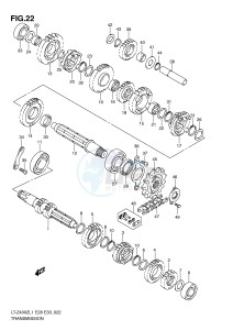 LT-Z400 (E28-E33) drawing TRANSMISSION