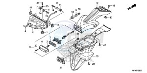 CB1000RAD CB1000R ABS E drawing TAILLIGHT