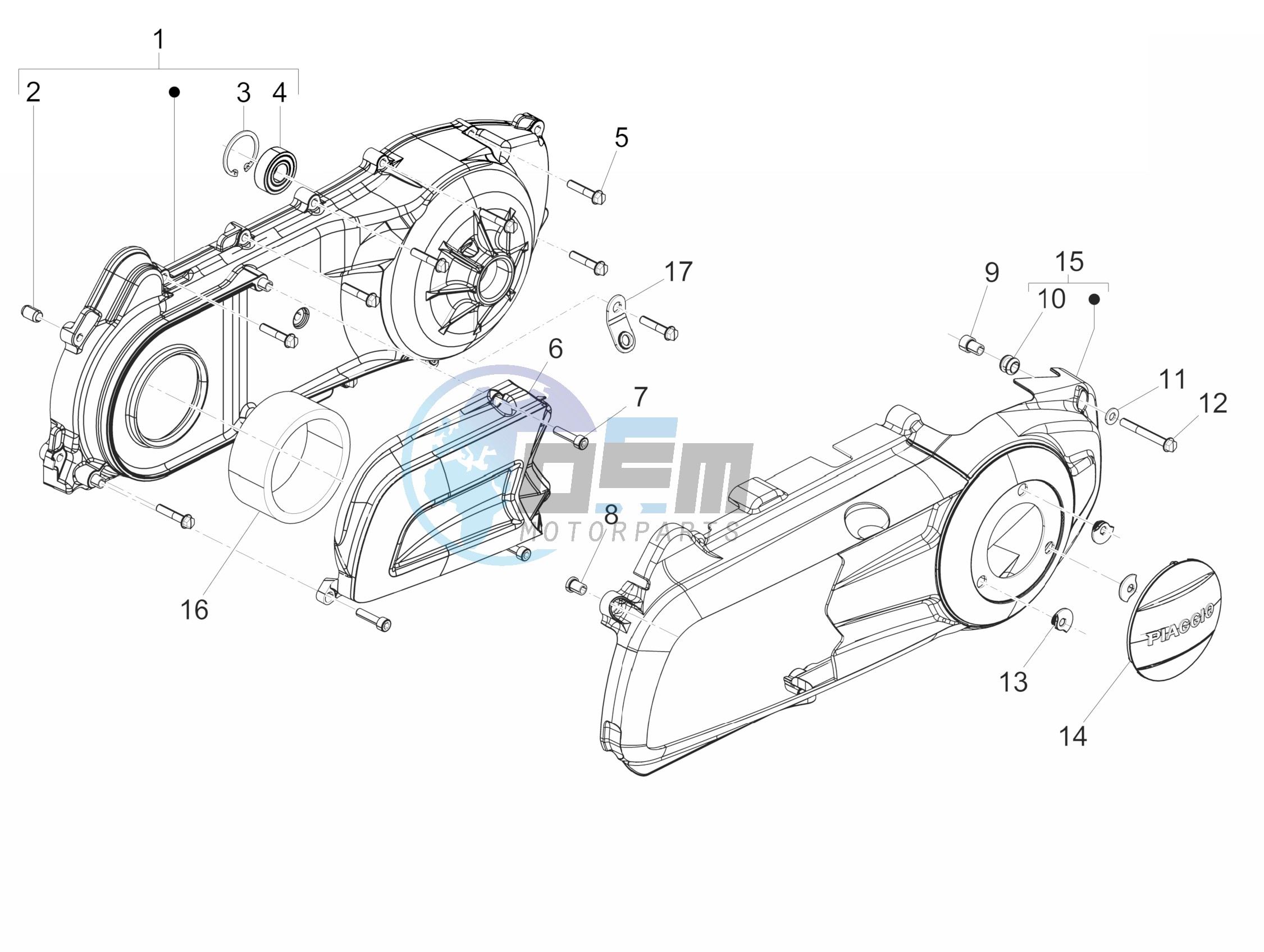 Crankcase cover - Crankcase cooling