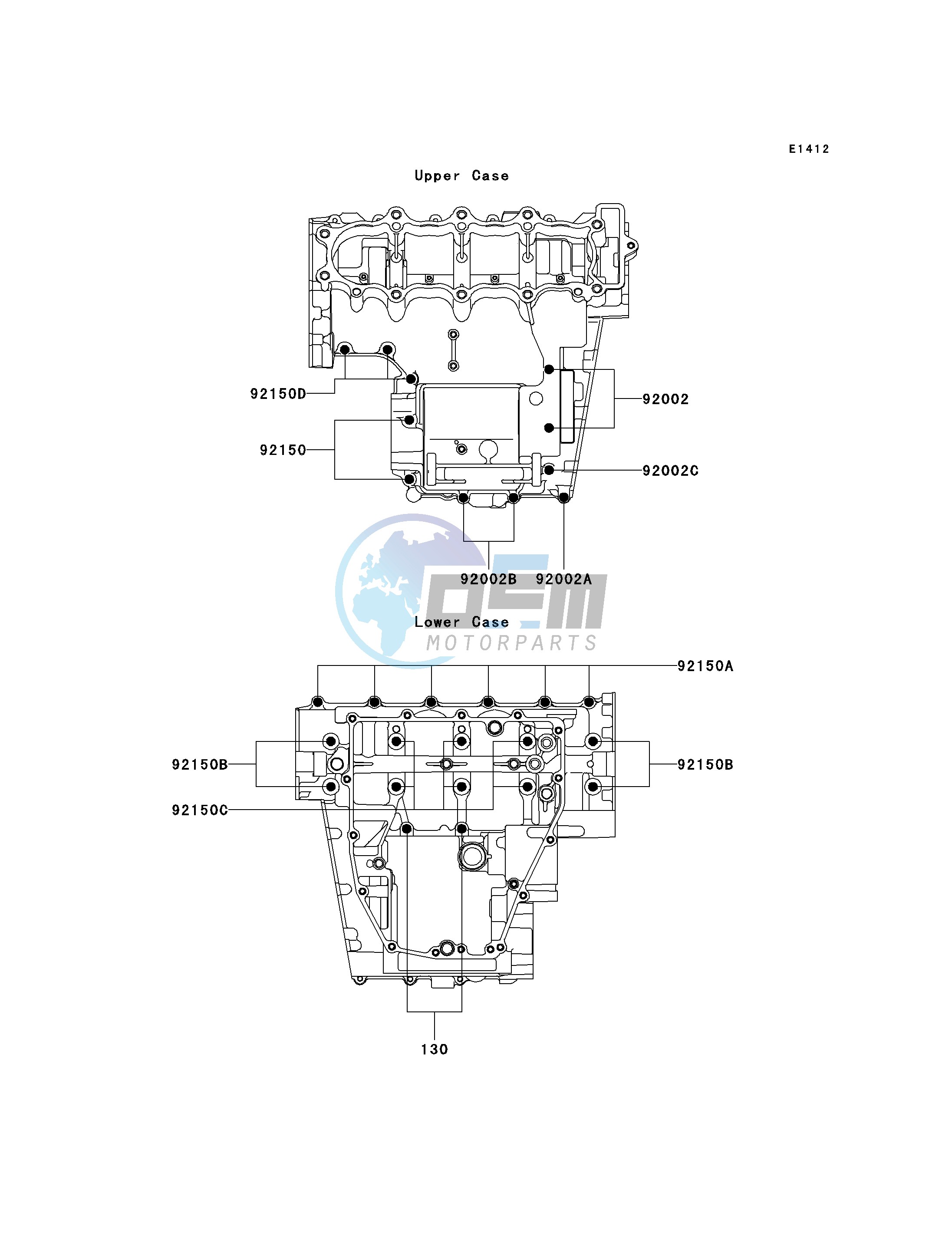 CRANKCASE BOLT PATTERN