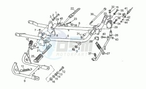 V 35 350 Carabinieri - PA Carabinieri/PA drawing Foot rests - lateral stand