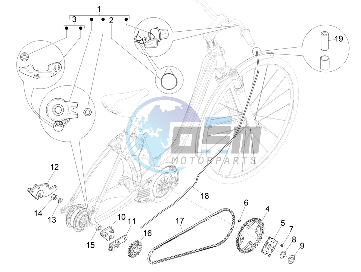 Gear shift (NUVINCI MECH)