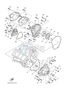 MT-09 TRACER MT09TRA TRACER 900 (2SCT) drawing CRANKCASE COVER 1