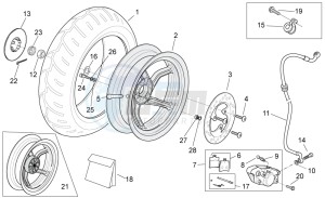 SR 50 H2O new ie AND carb. drawing Rear wheel - disc brake