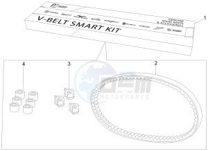 GTS 300 IE ABS E4 (APAC) drawing Kit trasmissione