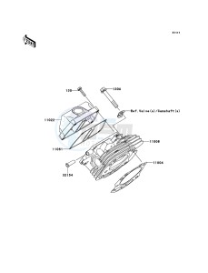 MULE_600 KAF400BCF EU drawing Cylinder Head