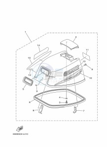 6CMHS drawing TOP-COWLING