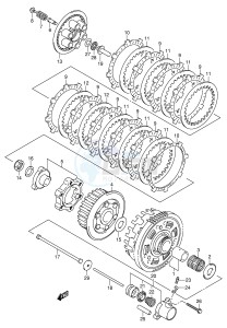 GSX1300R (E2) Hayabusa drawing CLUTCH (MODEL X Y K1)