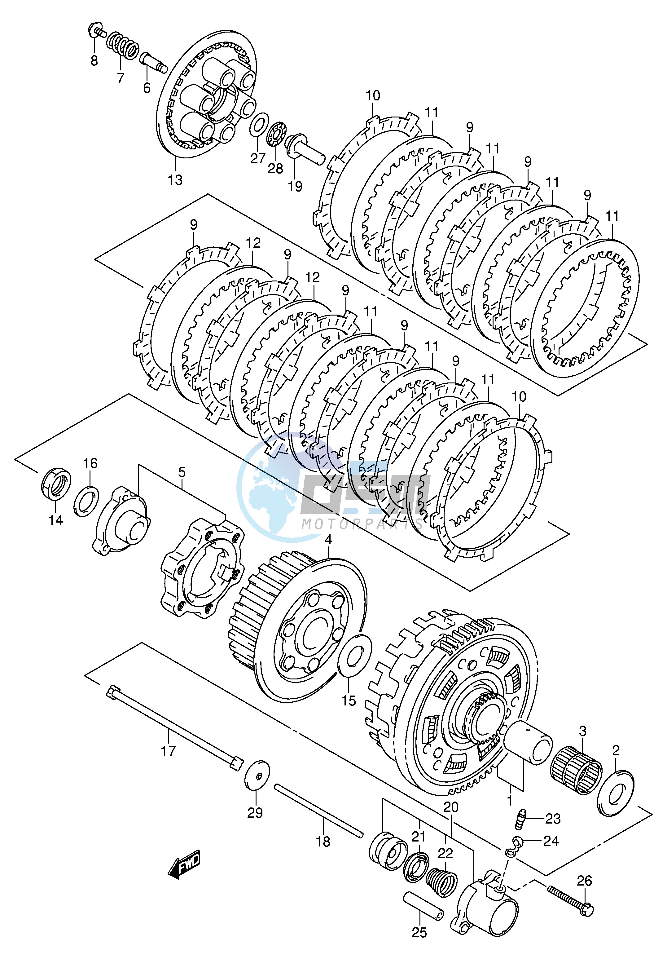 CLUTCH (MODEL X Y K1)