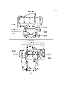 VERSYS_1000 KLZ1000ACF FR GB XX (EU ME A(FRICA) drawing Crankcase Bolt Pattern