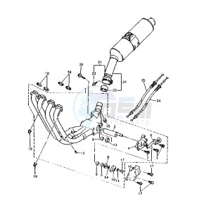 YZF R 750 drawing EXHAUST