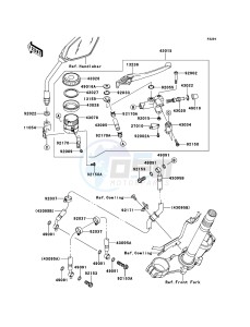 Z750 ZR750LBF FR GB XX (EU ME A(FRICA) drawing Front Master Cylinder