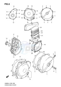 AN650 drawing CRANKCASE COVER