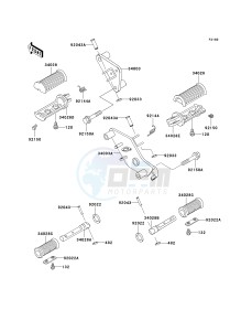 VN 800 A [VULCAN 800] (A10-A11) [VULCAN 800] drawing FOOTRESTS