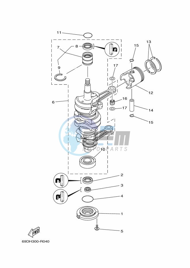 CRANKSHAFT--PISTON