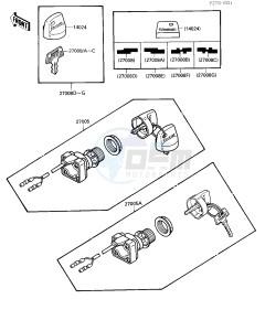 KXF 250 A [TECATE 4] (A1-A2) [TECATE 4] drawing IGNITION SWITCH