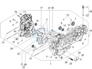 Liberty 125 4t ptt e3 (A) Austria drawing Crankcase