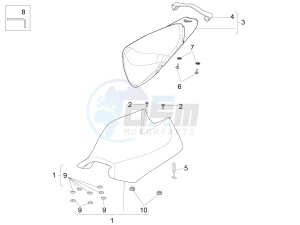 RSV4 1000 Racing Factory L.E. (EMEA, APAC) (AUS, CP, EU, GB, J, MAL, NZ, RI, VN) drawing Saddle