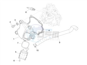 GTS 300 SUPER HPE 4T 4V IE ABS E4 (NAFTA) drawing Cylinder head cover