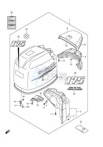 DF 175 drawing Engine Cover