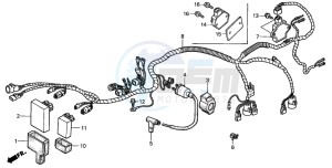 TRX450ES drawing WIRE HARNESS (S)