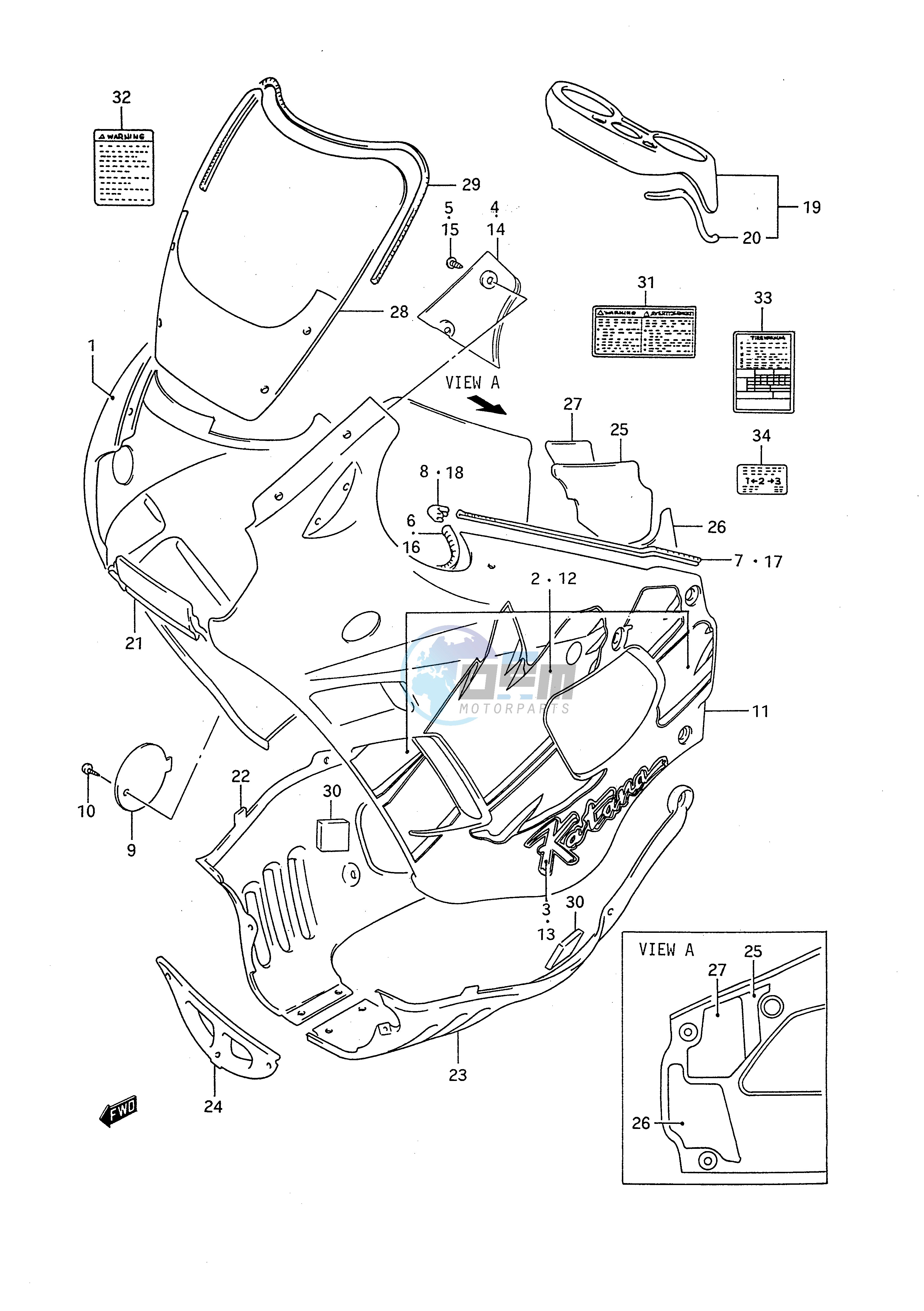 COWLING BODY (MODEL P)