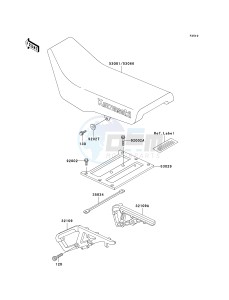 KL 650 A [KLR650] (A15-A19) [KLR650] drawing SEAT