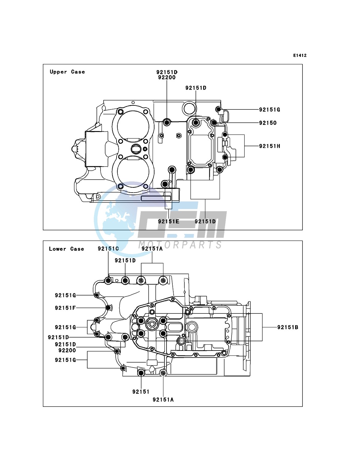 Crankcase Bolt Pattern