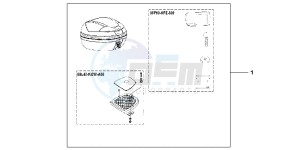 CBF125MB drawing TOP BOX 35L UNPAINTED