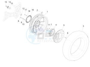 GTS 300 SUPER IE ABS E4 (APAC) drawing Rear wheel